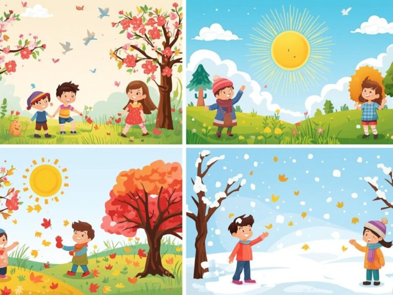 Les quatre saisons de l’année - Françaisprimaire.com