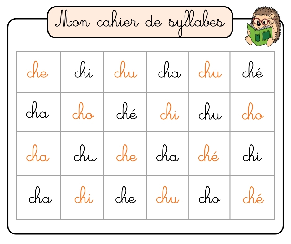 mon cahier de syllabes partie 2