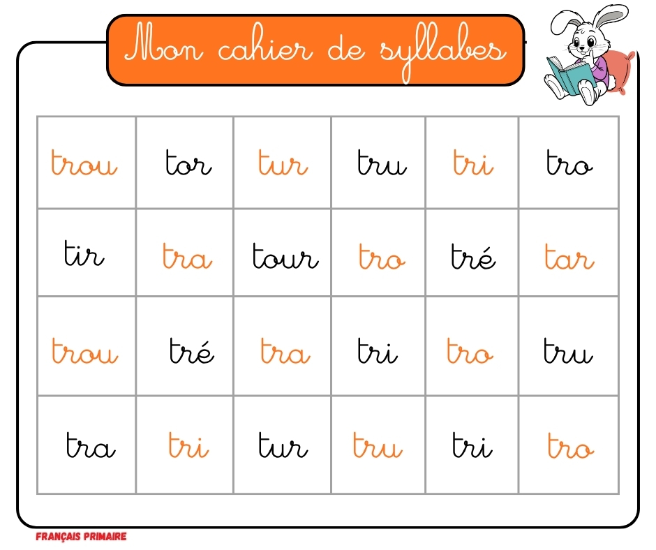 mon cahier de syllabes partie 2